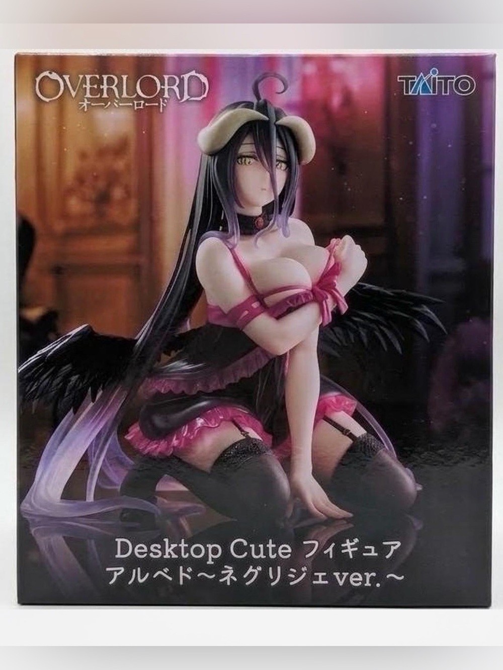 Taiti Overlord Albedo Figurine - Black & Pink